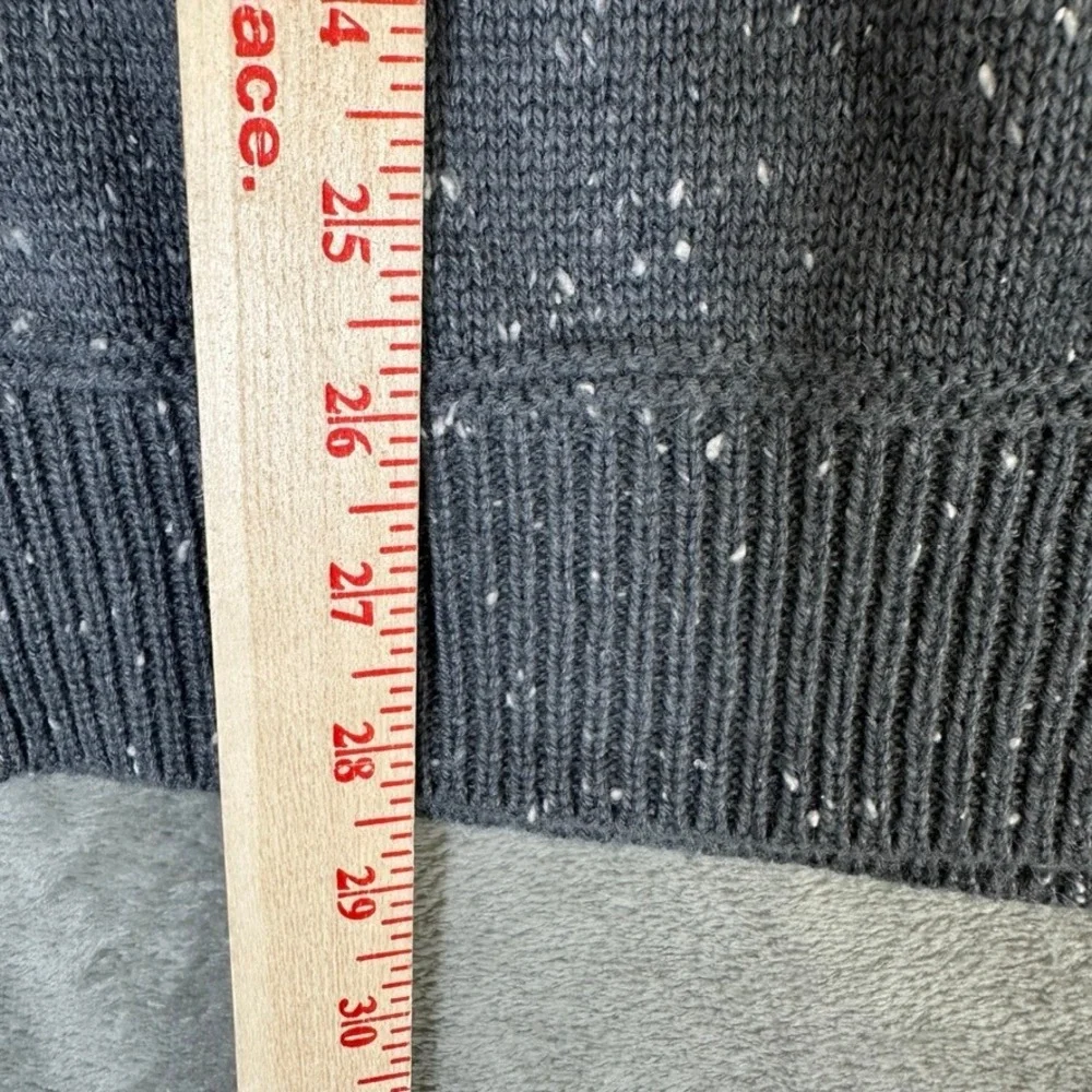 Levitate Seawool Crewneck Sweater Mens XL Gray Speckled Oyster Shell Knit